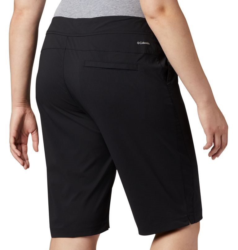 Pantaloni Scurti Columbia Anytime Outdoor Long Dama Negrii | Plus Size OLAMQ80Z9